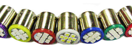 LED  #89 Bayonet Base 8 SMD Flasher