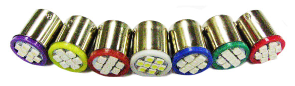 LED  #89 Bayonet Base 8 SMD Flasher